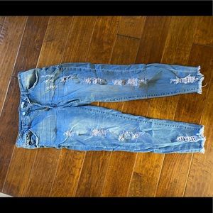 Distressed Light Wash Jeans
